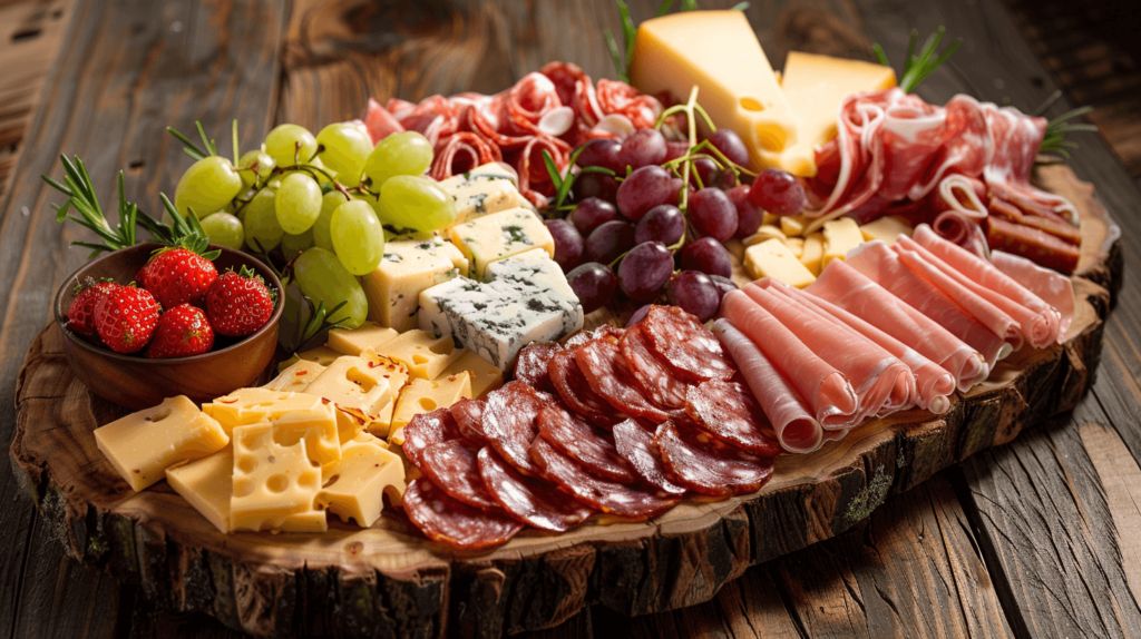 Chilled breakfast board at Aura